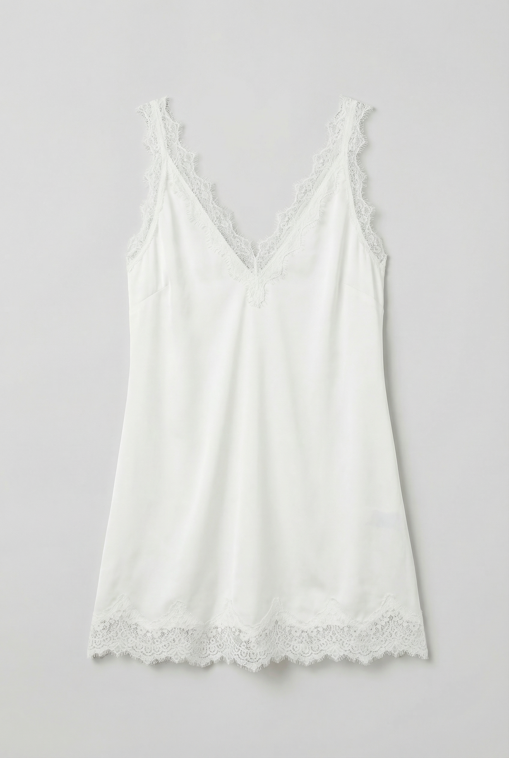 Lace Trim Satin Cami