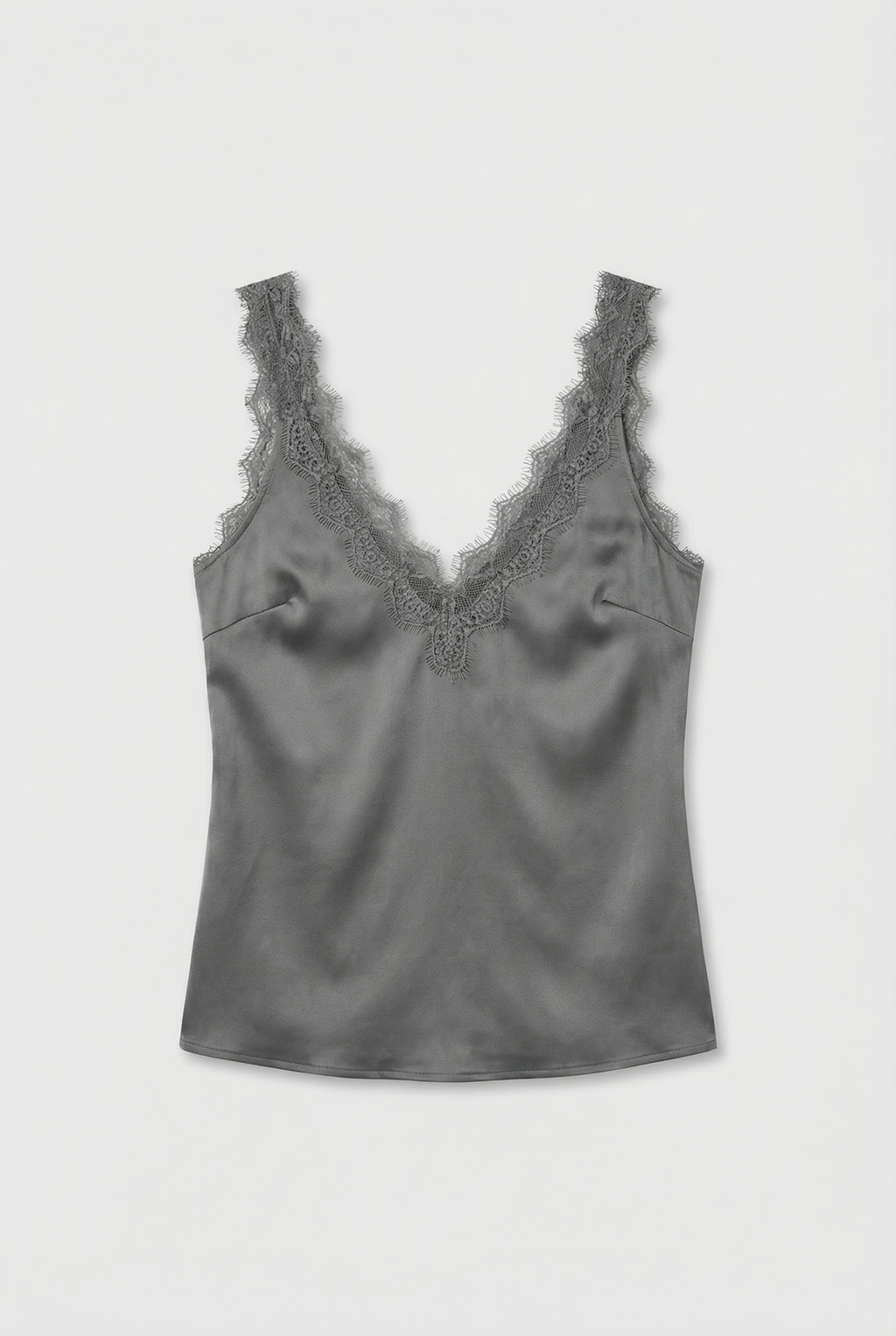 Lace Trim Satin Cami