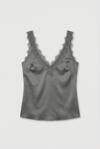 Lace Trim Satin Cami