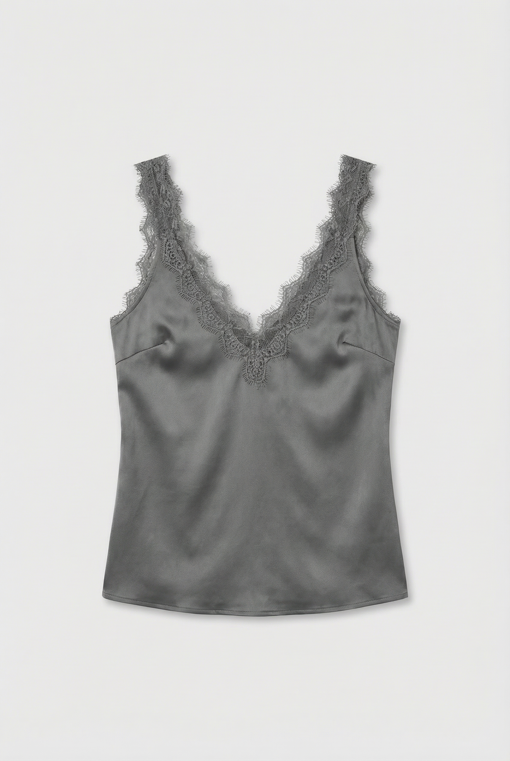 Lace Trim Satin Cami