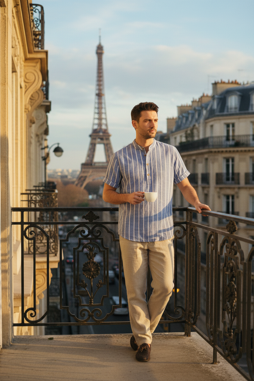 Striped Santorini Shirt