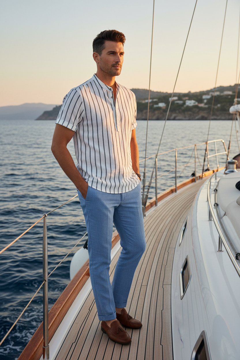 Striped Santorini Shirt